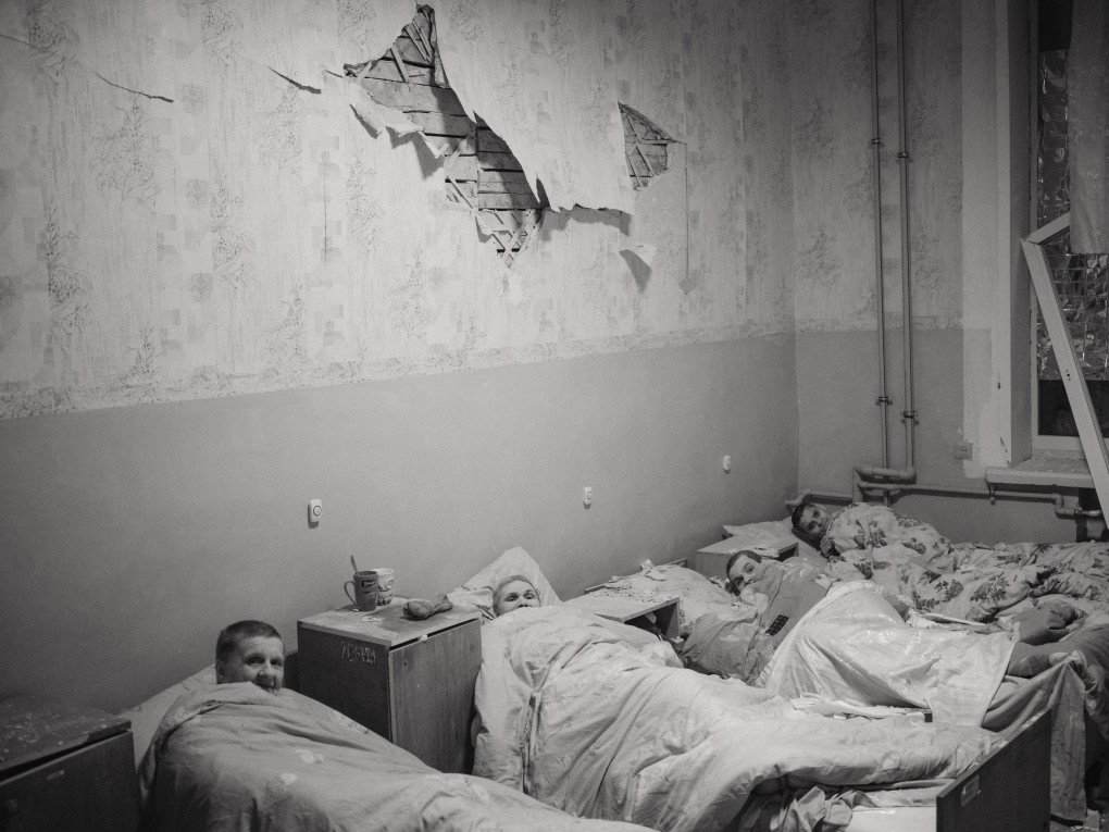 MAR 01 —  Russian Shahed drones—manufactured in Iran—unleashed a massive attack on Kharkiv overnight. The strikes hit the Kharkiv Regional Clinical Hospital, residential buildings, cafés, a supermarket, a gas station, and small businesses, leaving devastation in their wake. (Photo by George Ivanchenko)