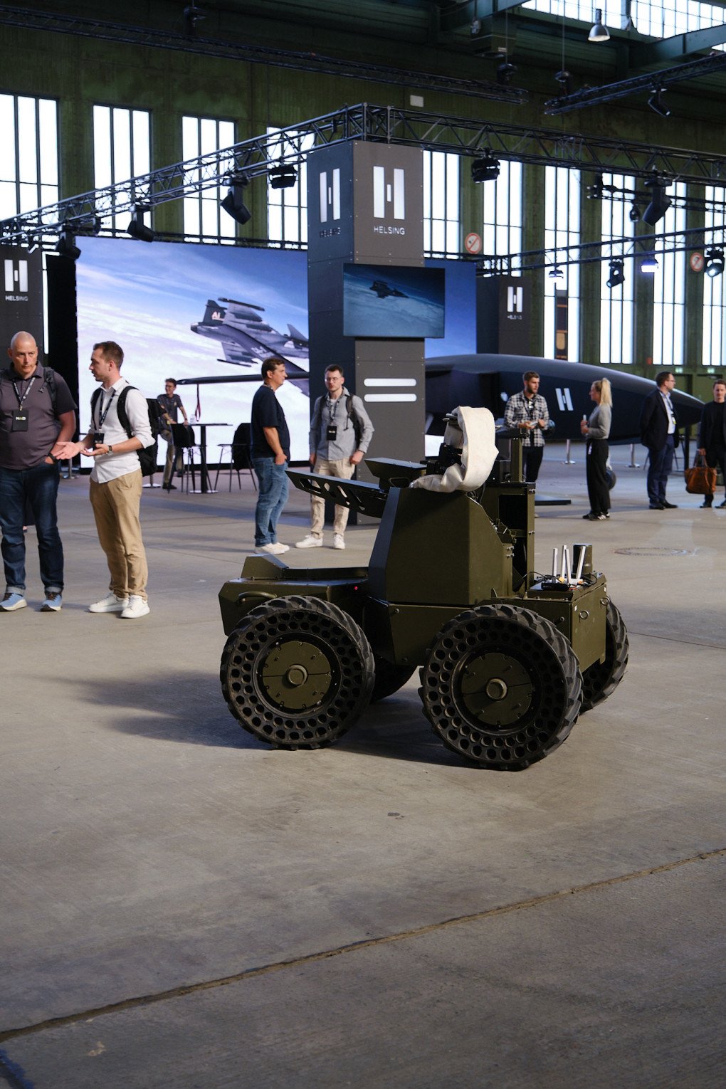 A Ukrainian “Lyut” ground robot demonstration during the New Age Defence conference, June 8, 2026. (Source: Nastia Menlik) A Ukrainian “Lyut” ground robot demonstration during the New Age Defence conference, June 8, 2026.