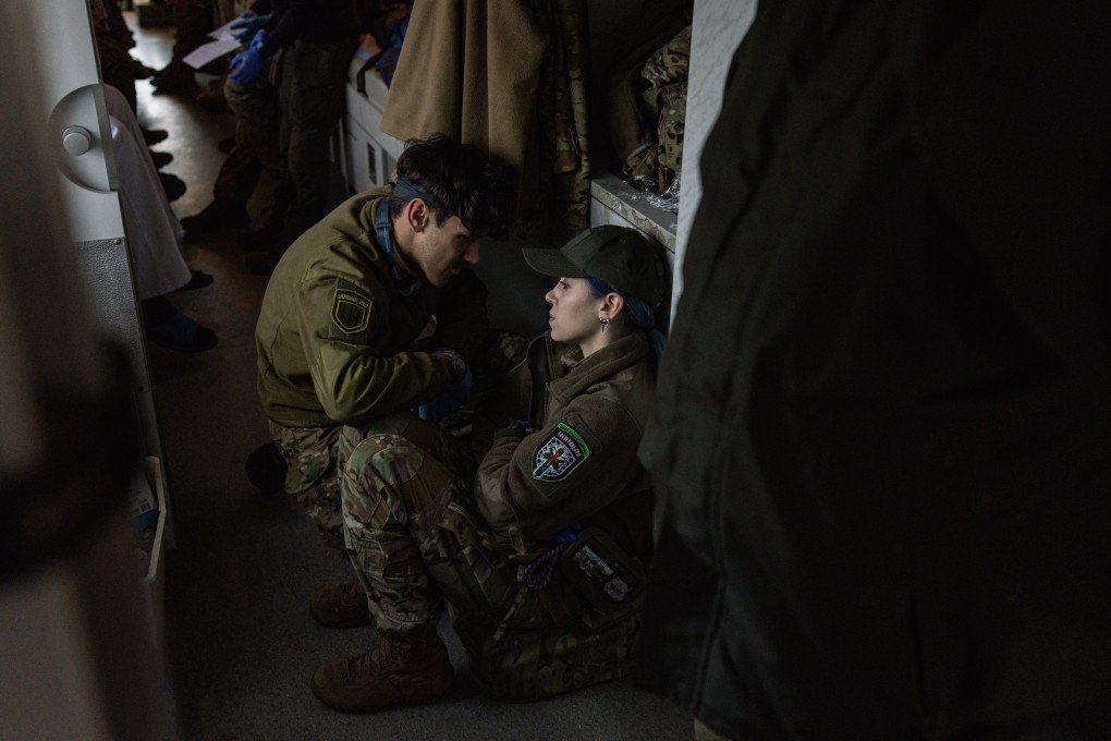 Hospitallers medics take a break during a medical evacuation (Photo by Diego Fedele/Getty Images) Hospitallers medics take a break during a medical evacuation (Photo by Diego Fedele/Getty Images)