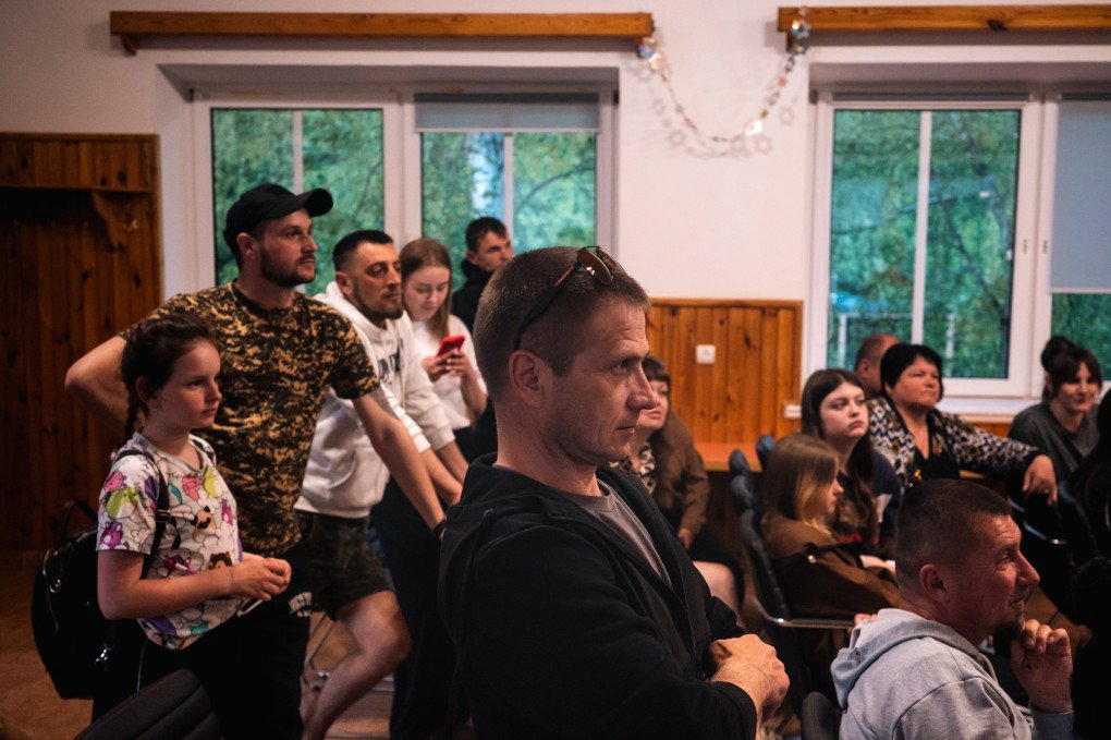 Viktor during a group session as part of the Veteran’s Family program organized by Caritas-Seps Ukraine. May 2026, the Zhytomyr region, Ukraine. (Photo: Louis Beaudemont/UNITED24 Media) Viktor during a group session as part of the Veteran’s Family program organized by Caritas-Seps Ukraine. May 2026, the Zhytomyr region, Ukraine. (Photo: Louis Beaudemont/UNITED24 Media)