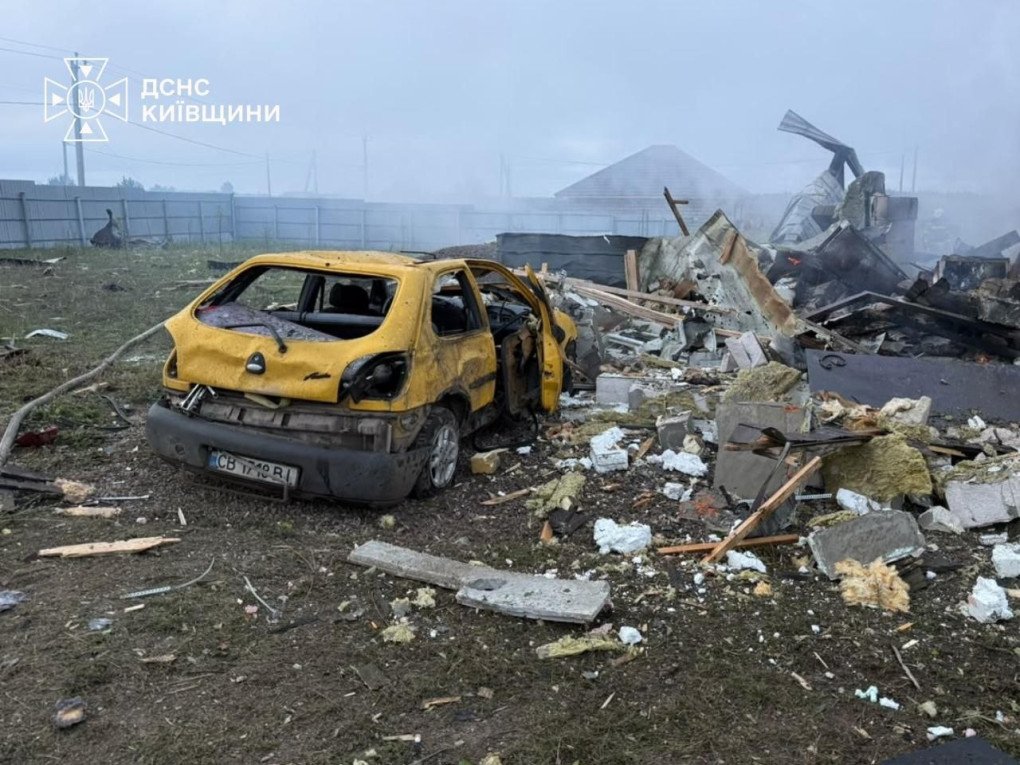 A vehicle and residential property damaged in a Russian attack on the Fastiv district of Ukraine’s Kyiv region on September 18, 2026. (Source: State Emergency Service of Ukraine) A vehicle and residential property damaged in a Russian attack on the Fastiv district of Ukraine’s Kyiv region on September 18, 2026. (Source: State Emergency Service of Ukraine)