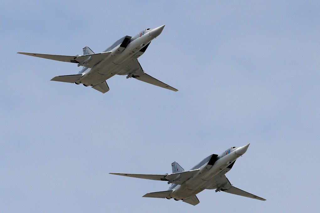 Russian Tu-22M3 supersonic bombers in the skies over Moscow, Russia. (Source: Getty Images) Russian Tu-22M3 supersonic bombers in the skies over Moscow, Russia. (Source: Getty Images)