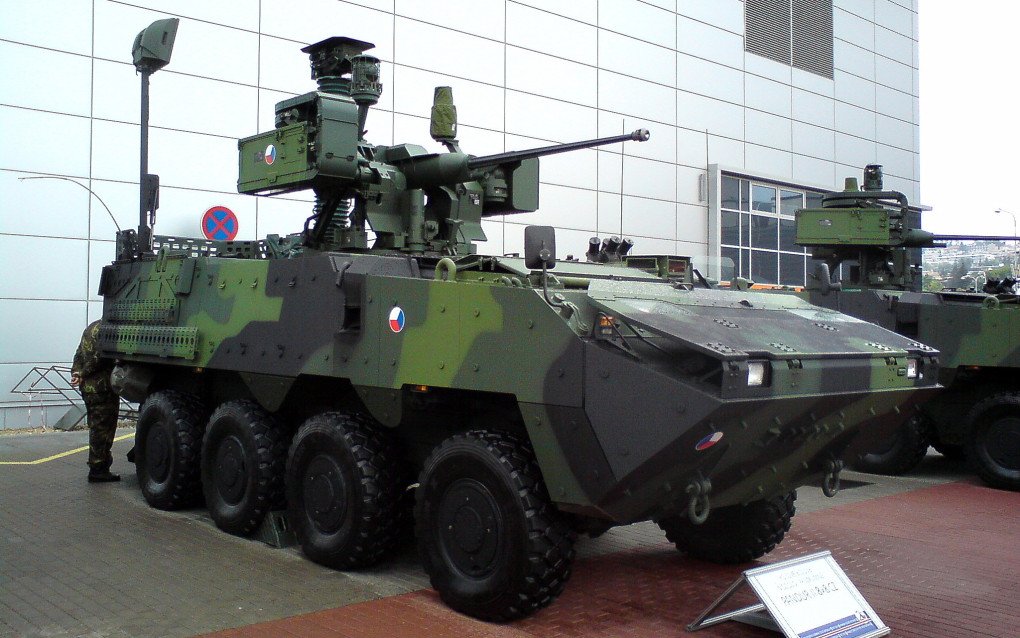 Czech Pandur II APC, reconnaissance variant KBV-PZLOK. (Source: Wikipedia) Czech Pandur II APC, reconnaissance variant KBV-PZLOK. (Source: Wikipedia)