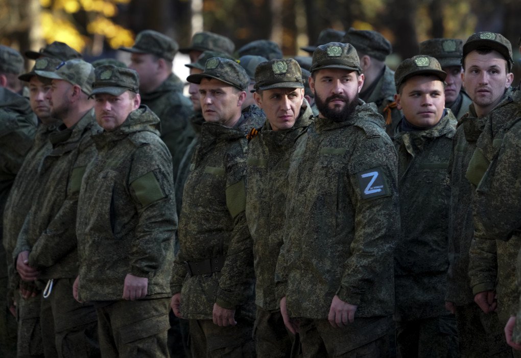 Russian citizens drafted during the partial mobilization are seen being dispatched to combat coordination areas after a military call-up for the Russian war against Ukraine in Moscow, Russia on October 10, 2022. (Photo by Stringer via Getty Images) Russian citizens drafted during the partial mobilization are seen being dispatched to combat coordination areas after a military call-up for the Russian war against Ukraine in Moscow, Russia on October 10, 2022. (Photo by Stringer via Getty Images)