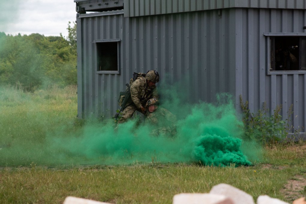 Soldados de las Fuerzas Armadas ucranianas durante un entrenamiento en el marco de la Operación Interflex, junio de 2026.