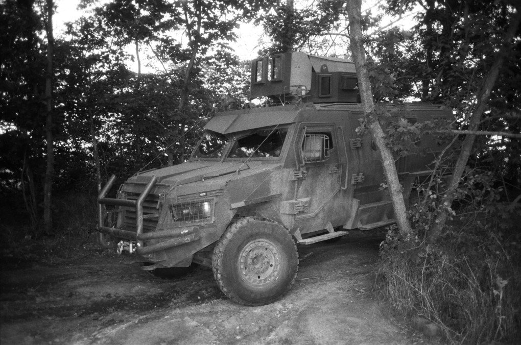 This particular GYURZA 01 MRAP sustained dozens mine hits during frontline evacuation. This particular GYURZA 01 MRAP sustained dozens mine hits during frontline evacuation.