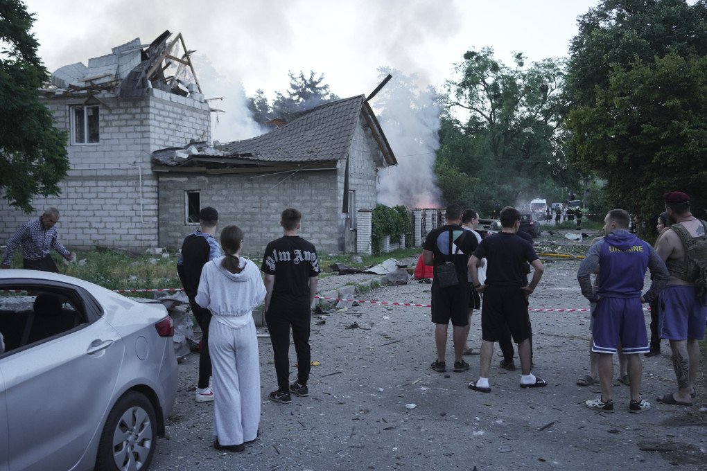 Residents stand outside watching a massive, towering cloud of smoke billow into the sky after Russian missiles struck residential areas and infrastructure in Kyiv. (Source: Lucile Brizard/UNITED24 Media) Residents stand outside watching a massive, towering cloud of smoke billow into the sky after Russian missiles struck residential areas and infrastructure in Kyiv. (Source: Lucile Brizard/UNITED24 Media)