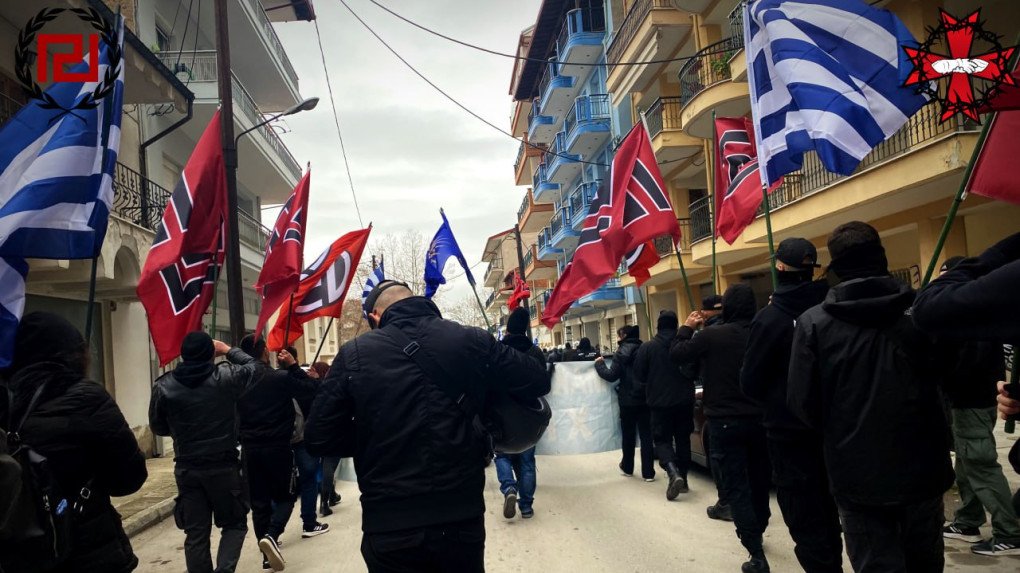 Golden dawn at a nationalist march in Greece. (Source: Golden Dawn via Telegram) Golden dawn at a nationalist march in Greece. (Source: Golden Dawn via Telegram)
