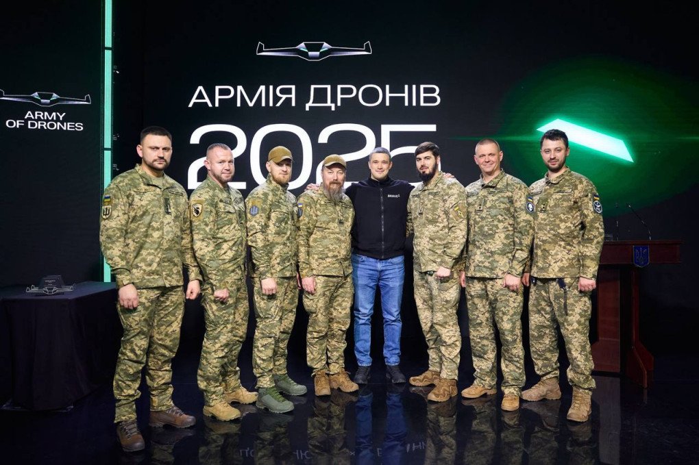 Commanders of the Army of Drones Ukraine's Defense Minister Mykhailo Fedorov 