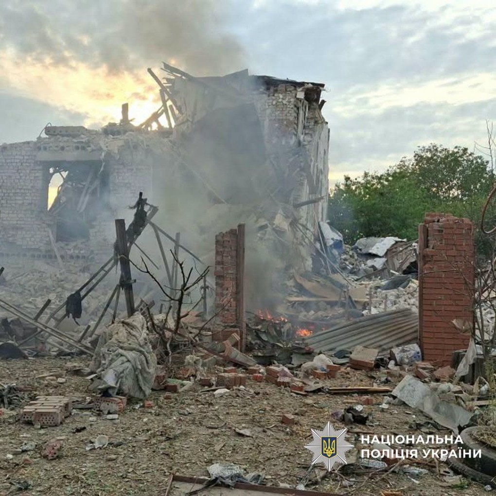 A building destroyed during a Russian attack on Kramatorsk, Donetsk region, September 22, 2026. (Source: National Police of Ukraine)