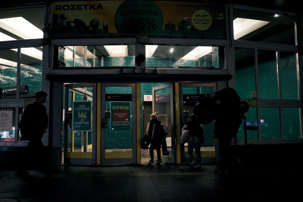 Kyiv residents enter a metro station to take shelter, tens of meters underground. Kyiv, Ukraine, October 6, 2026 (Photo: Louis Beaudemont/UNITED24 Media)