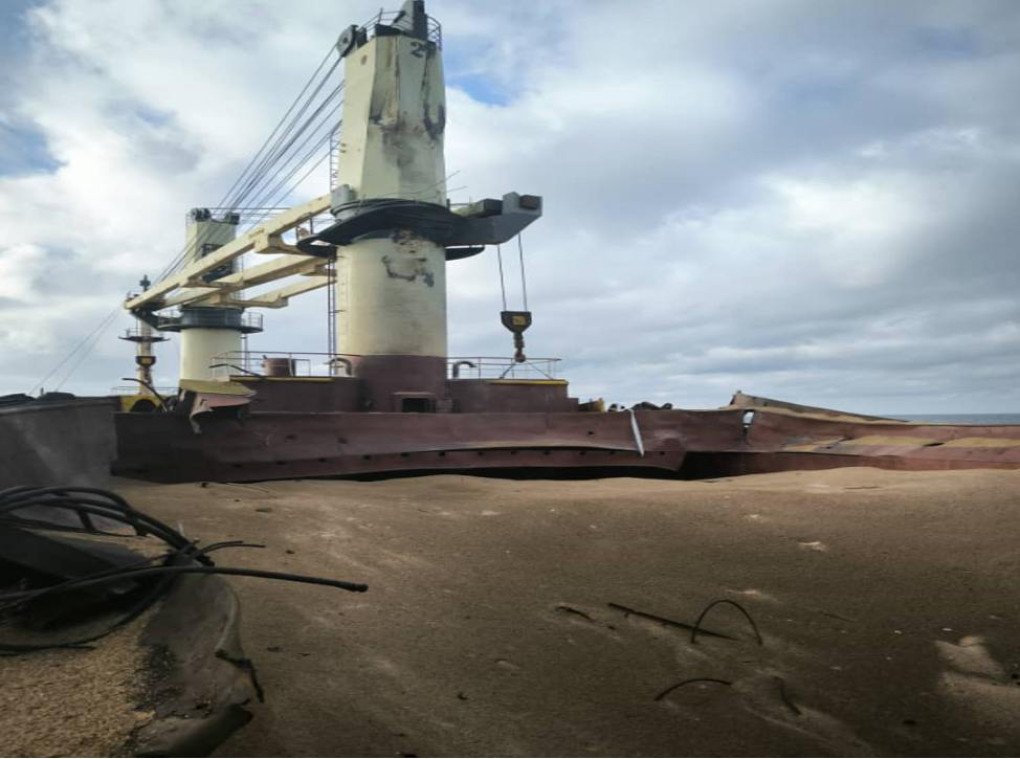 A Russian missile struck a cargo ship carrying wheat to Egypt in the Black Sea today, September 12, 2024. (Source: Volodymyr Zelenskyy/ Official Telegram) A Russian missile struck a cargo ship carrying wheat to Egypt in the Black Sea today, September 12, 2024. (Source: Volodymyr Zelenskyy/ Official Telegram)