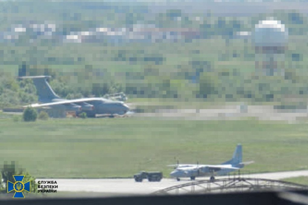 Picture of one of the Ukrainian airfields taken by the spy group. (Source: SBU) Picture of one of the Ukrainian airfields taken by the spy group.