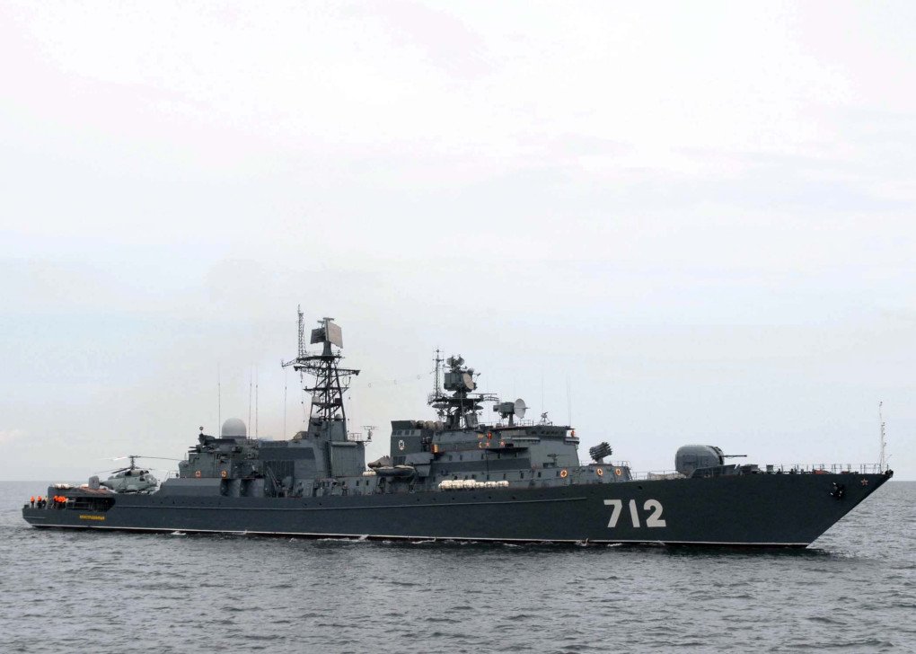 The Russian frigate RFS Neutrashimyy (FF 712). (Source: Wikimedia) The Russian frigate RFS Neutrashimyy (FF 712)
