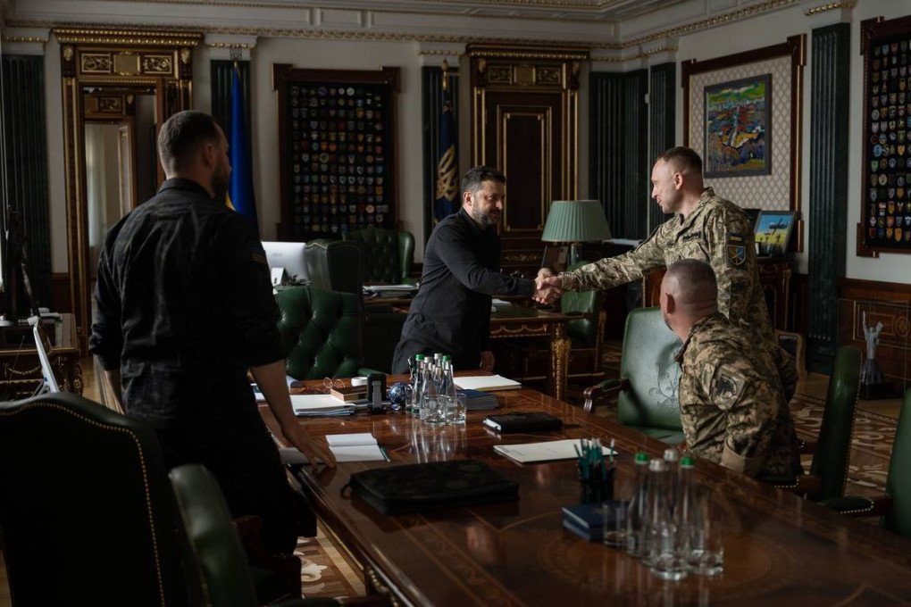 President Volodymyr Zelenskyy meeting with General Mykhailo Drapatyi. (Source: Telegram/President of Ukraine) President Volodymyr Zelenskyy meeting with General Mykhailo Drapatyi. (Source: Telegram/President of Ukraine)