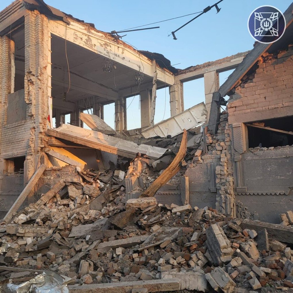 Aftermath of a Russian guided bomb strike on a penal colony in Ukraine’s Zaporizhzhia region, July 29, 2025. (Source: Ukrainian Ministry of Justice)