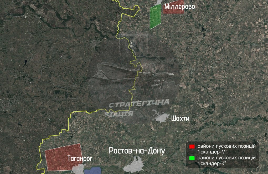 Satellite view of missile deployment zones near Taganrog and Millerovo—key areas for Russia’s Iskander-M and Iskander-K launches against Ukraine. (Photo: Strategic Aviation of Russia) Satellite view of missile deployment zones near Taganrog and Millerovo—key areas for Russia’s Iskander-M and Iskander-K launches against Ukraine. (Photo: Strategic Aviation of Russia)