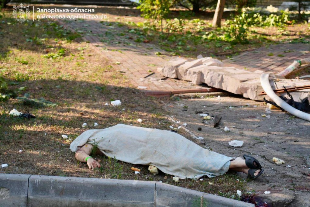 Aftermath of a Russian airstrike on the Zaporizhzhia region, August 6, 2025. (Source: Zaporizhzhia region military administration)