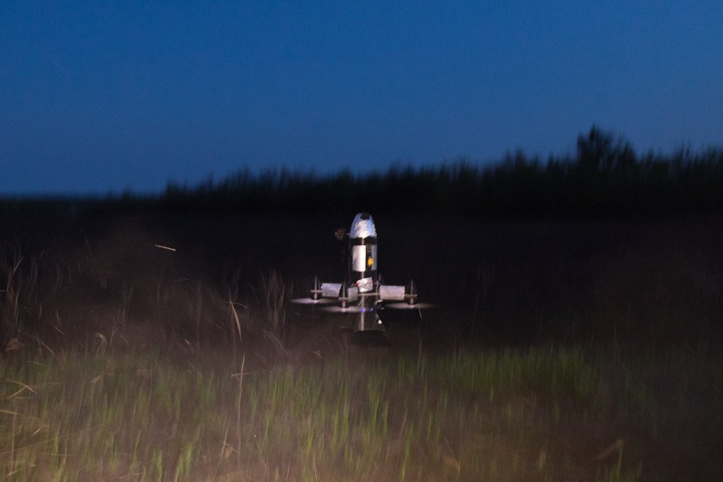 An interceptor drone is launched as Ukrainian forces counter incoming aerial threats near the Donetsk frontline on May 12, 2026 at an undisclosed location, Ukraine. (Photo by Pierre Crom via Getty Images)