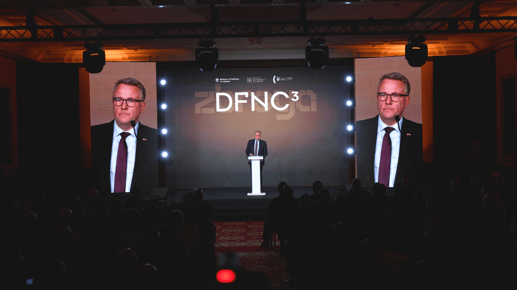 The Danish Minister ​​for Industry, Business and Financial Affairs, Morten Bødskov, took part in the International Defence Industries Forum in Kyiv on Oct 6, 2025. Photo: UNITED24 Media 