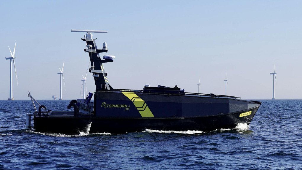 The Danish-built sea drone “Stormborn Xwave.” (Source: Stormborn/TV2) The Danish-built sea drone “Stormborn Xwave.” (Source: Stormborn/TV2)