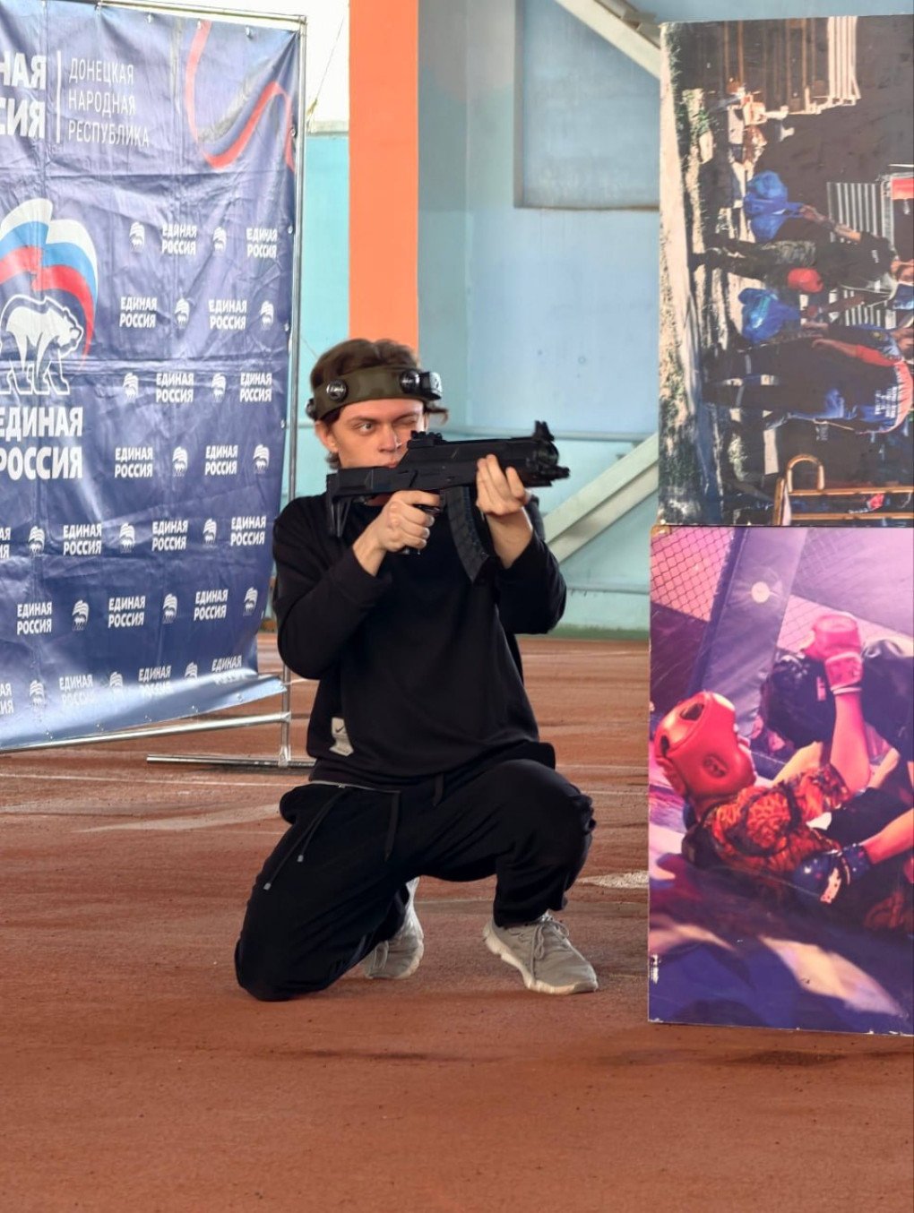 Students in Mariupol participate in shooting drills as part of a controversial training program designed to teach military skills under the guise of “patriotic education.” (Source: Mariupol City Council)