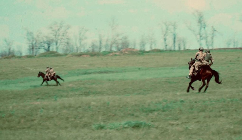 Russian soldiers during a horse-mounted training in the Donetsk region, 2025. (Photo: Russian media)