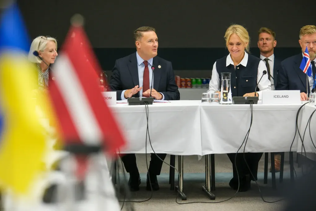 Representatives of the United Kingdom and Iceland at a Joint Expeditionary Force (JEF) meeting on expanding defense cooperation with Ukraine. (Source: Ukraine’s Defense Ministry) Representatives of the United Kingdom and Iceland at a Joint Expeditionary Force (JEF) meeting on expanding defense cooperation with Ukraine. (Source: Ukraine’s Defense Ministry)