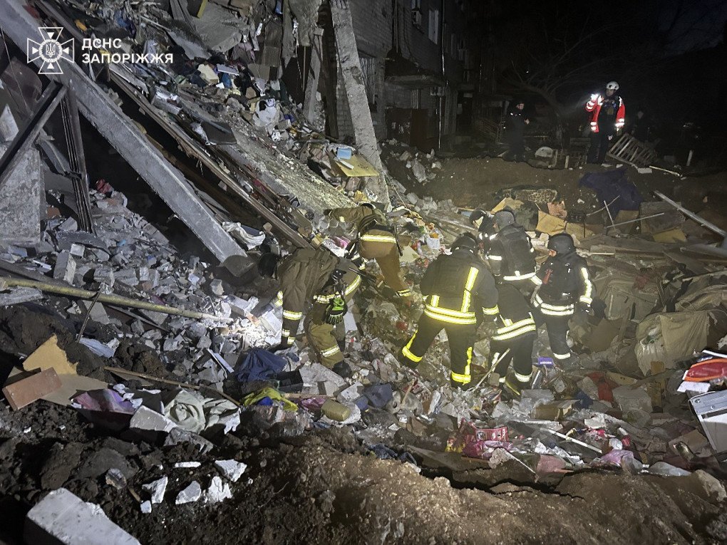 Aftermath of a combined Russian airstrike on the Zaporizhzhia region, October 30, 2025. (Source: SES) Aftermath of a combined Russian airstrike on the Zaporizhzhia region, October 30, 2025. (Source: SES)