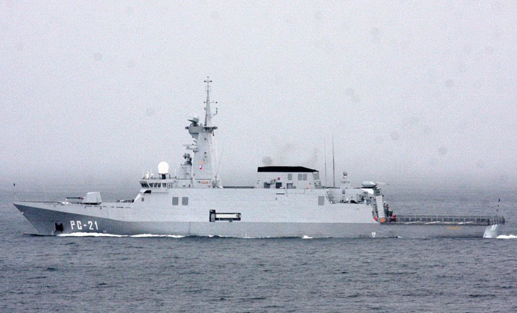 Venezuelian Avante-class corvette Guaiquerí (PC-21). (Source: Wikimedia)