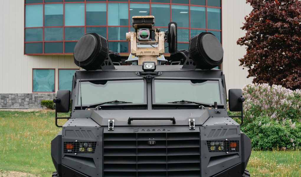 Roshel Senator MRAP Counter-UAS system developed with Leonardo’s Falcon Shield system. (Source: Roshel) Roshel Senator MRAP Counter-UAS system developed with Leonardo’s Falcon Shield system. (Source: Roshel)