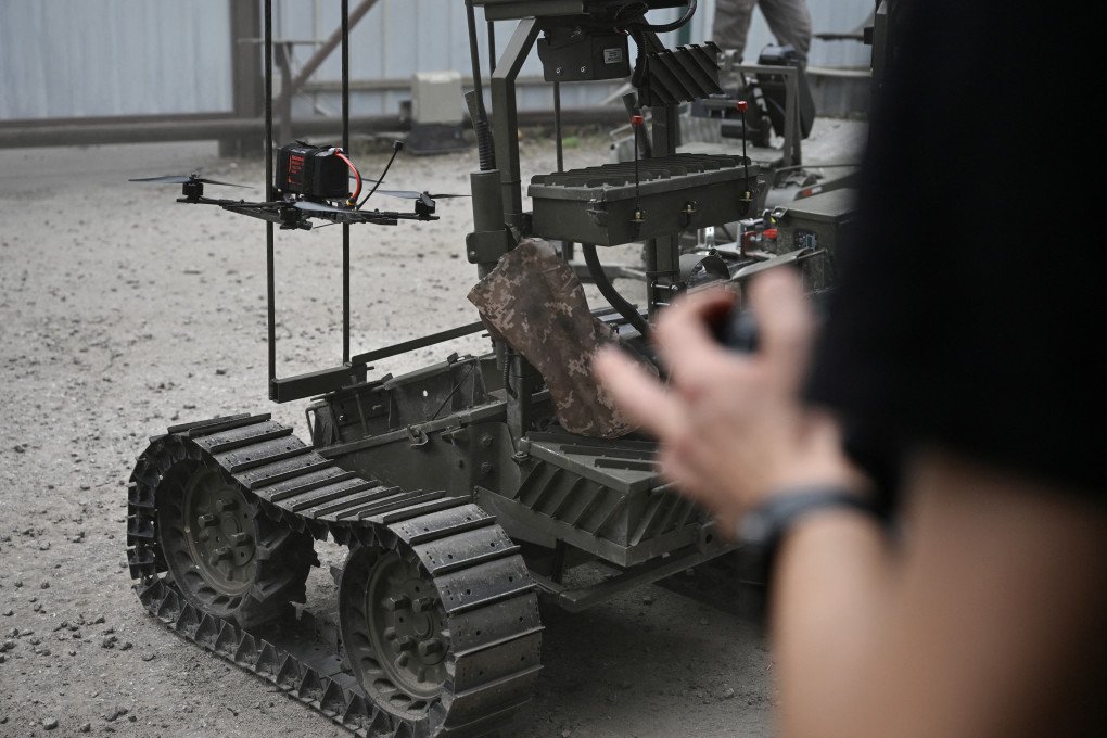 An employee controls an unmanned ground vehicle in an undisclosed location in Ukraine on June 3, 2026, amid the Russian invasion of Ukraine. Autonomous ground drone vehicles that crawl the "kill zone" - the kilometres-deep stretch of territory where Russian and Ukrainian drones lurk in the skies, posing a constant danger to anybody below. (Photo by Genya Savilov via Getty Images) An employee controls an unmanned ground vehicle in an undisclosed location in Ukraine on June 3, 2026, amid the Russian invasion of Ukraine. Autonomous ground drone vehicles that crawl the "kill zone" - the kilometres-deep stretch of territory where Russian and Ukrainian drones lurk in the skies, posing a constant danger to anybody below. (Photo by Genya Savilov via Getty Images)