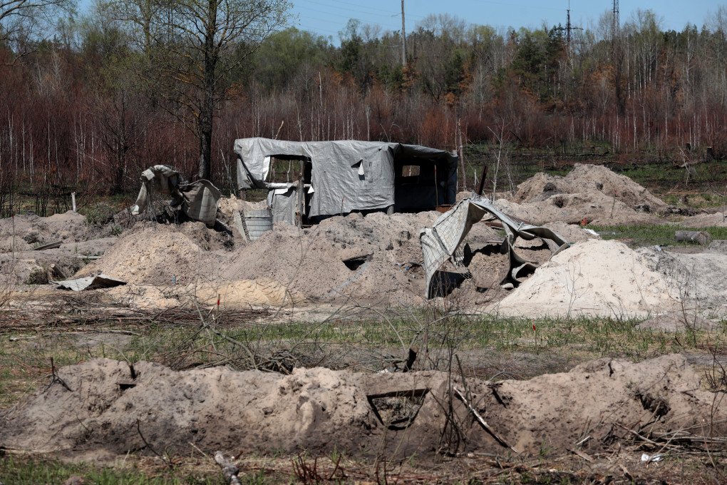The trenches dug by the Russian troops in the Red Forest are pictured near the Chornobyl Nuclear Power Plant in the Chornobyl Exclusion Zone after the withdrawal of Russian troops, Kyiv Region, northern Ukraine. (Photo: Hennadii Minchenko via Getty Images) The trenches dug by the Russian troops in the Red Forest are pictured near the Chornobyl Nuclear Power Plant in the Chornobyl Exclusion Zone after the withdrawal of Russian troops, Kyiv Region, northern Ukraine. (Photo: Hennadii Minchenko via Getty Images)