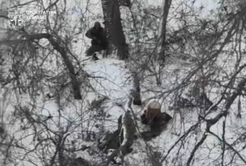 The area near the village of Shakhove in Donetsk region where two Ukrainian servicemen were captured and later killed by Russian forces. (Source: Prosecutor General’s Office)