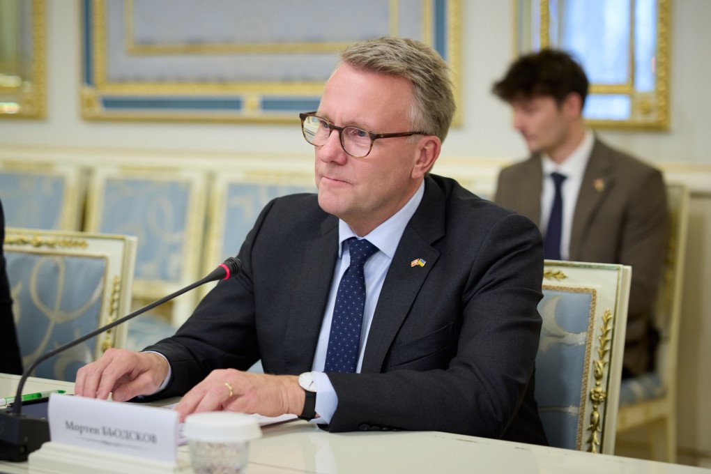 The meeting between the Ukrainian President Volodymyr Zelenskyy and the Danish Minister for Industry, Business and Financial Affairs, Morten Bødskov. Photo: X/ @ZelenskyyUa