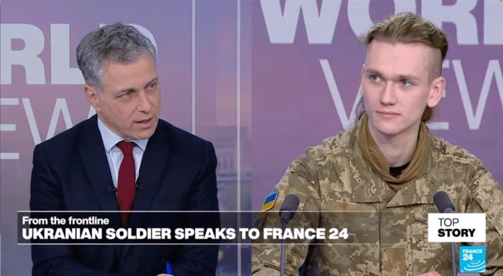 Vadym Adamov, entrevistado en el canal France 24, 20 de febrero de 2025 (Fuente: Youtube) Vadym Adamov, entrevistado en el canal France 24, 20 de febrero de 2025 (Fuente: Youtube)