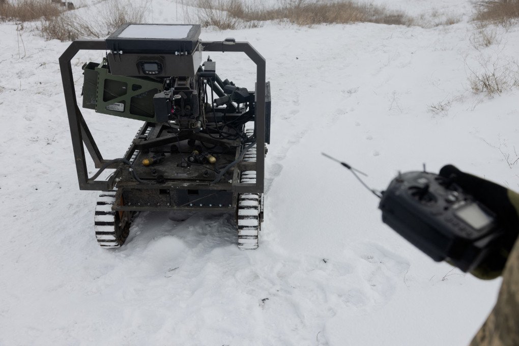 A Ukrainian serviceman of the 30th separate mechanized brigade prepares an unmanned robotic ground vehicle armed with an Mk 19 grenade launcher to test at an undisclosed location in Donetsk region on January 27, 2026. (Photo by Tetiana Dzafarova via Getty Images) A Ukrainian serviceman of the 30th separate mechanized brigade prepares an unmanned robotic ground vehicle armed with an Mk 19 grenade launcher to test at an undisclosed location in Donetsk region on January 27, 2026. (Photo by Tetiana Dzafarova via Getty Images)