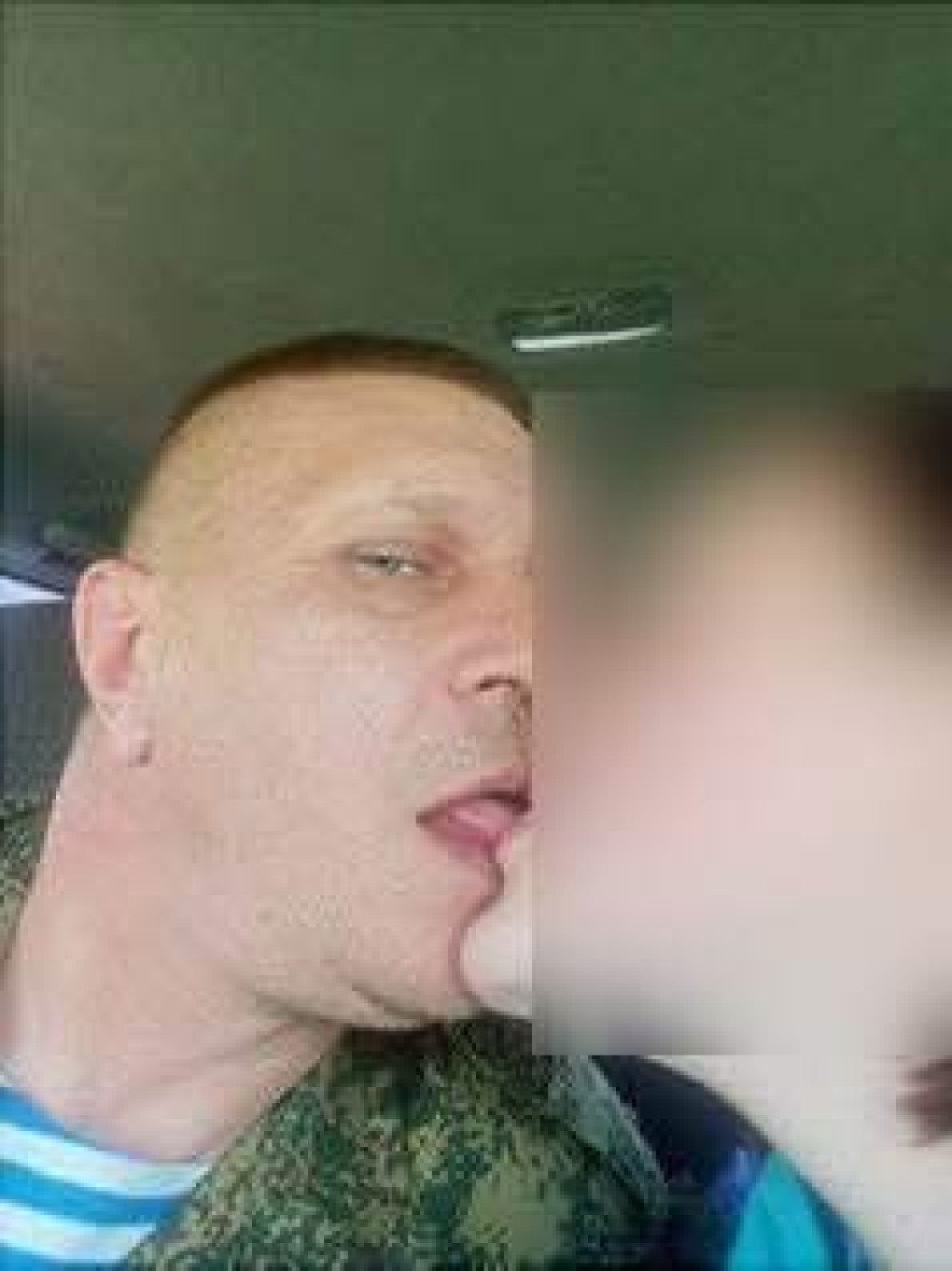 Bibartsev with his older daughter in 2022. (Source: Ukrainian intelligence) Bibartsev with his older daughter in 2022. (Source: Ukrainian intelligence)