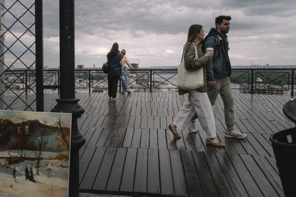 People look out over the Podil district on May 20, 2025 in Kyiv, Ukraine. (Source: Getty Images) People look out over the Podil district on May 20, 2025 in Kyiv, Ukraine. (Source: Getty Images)