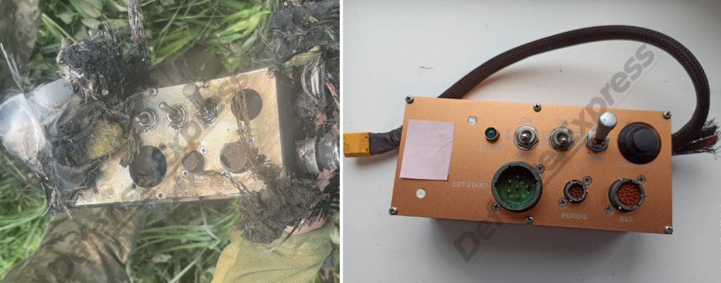 An avionics panel from a jet-powered drone and a panel from the Shahed-136 and its Russian version 'Geran-2' have been found. (Source: Defence Express) An avionics panel from a jet-powered drone and a panel from the Shahed-136 and its Russian version 'Geran-2' have been found. (Source: Defence Express)