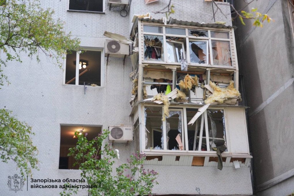 Aftermath of a Russian attack on Zaporizhzhia on April 22. (Source: Ivan Fedorov via Telegram) Aftermath of a Russian attack on Zaporizhzhia on April 22. (Source: Ivan Fedorov via Telegram)