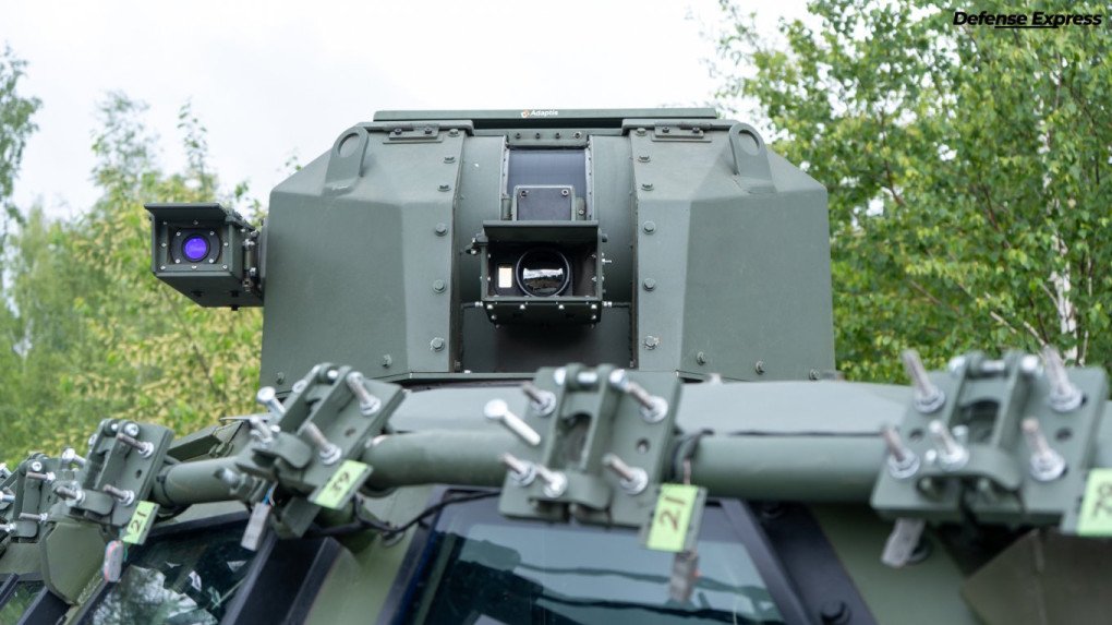 Optical and thermal sensors integrated into the BRDM-2M’s MBU-1 remote weapon station. (Source: Defense Express)
