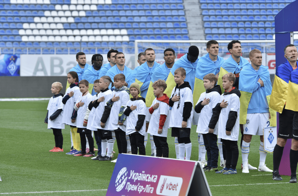 Children rescued from deportation and Dynamo Kyiv players stand together before a Ukrainian Premier League match at the Valeriy Lobanovskyi Stadium in Kyiv, marking the club’s support for the Bring Kids Back UA initiative. (Source: Dynamo Kyiv) Children rescued from deportation and Dynamo Kyiv players stand together before a Ukrainian Premier League match at the Valeriy Lobanovskyi Stadium in Kyiv, marking the club’s support for the Bring Kids Back UA initiative. (Source: Dynamo Kyiv)