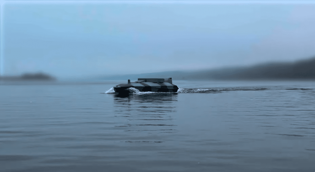 Marine Drone Carrier of the Main Intelligence Directorate. (Source: Film "Naval Combat: The Drone Era") Marine Drone Carrier of the Main Intelligence Directorate. (Source: Film "Naval Combat: The Drone Era")