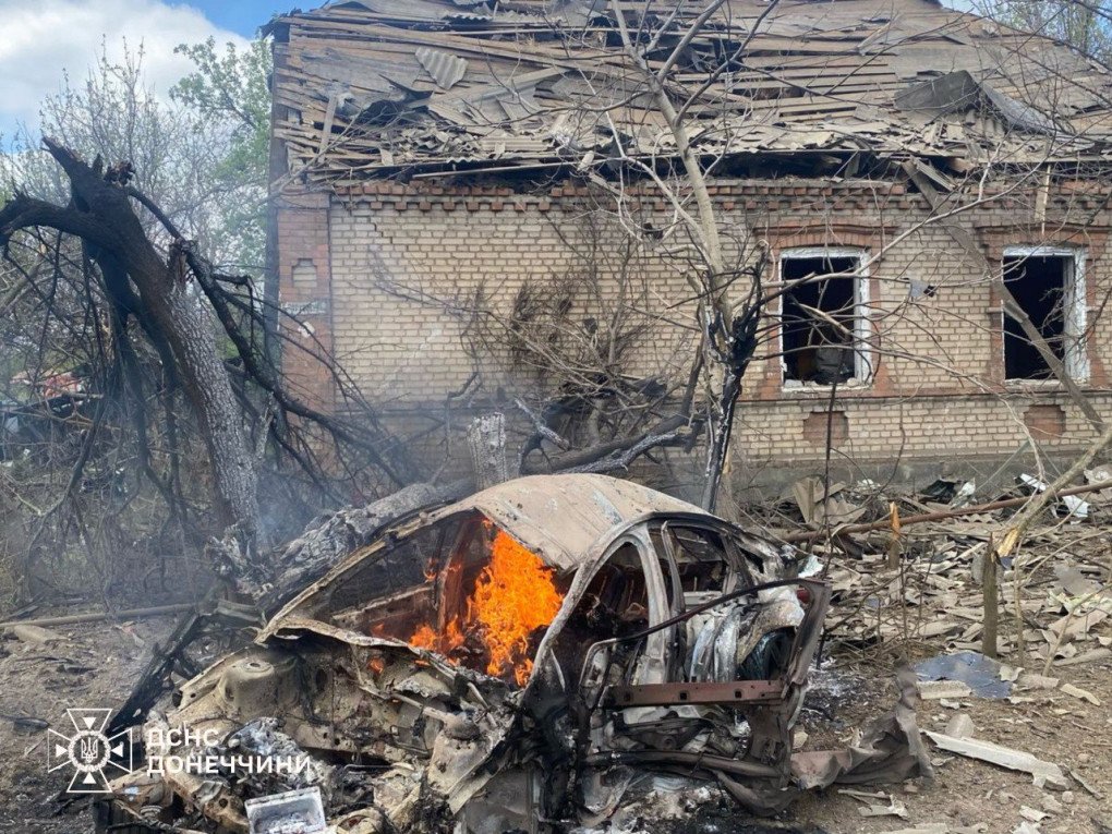 Aftermath of a Russian attack on Donetsk region on April 28, 2025. (Source: State Emergency Service of Ukraine) Aftermath of a Russian attack on Donetsk region on April 28, 2025. (Source: State Emergency Service of Ukraine)