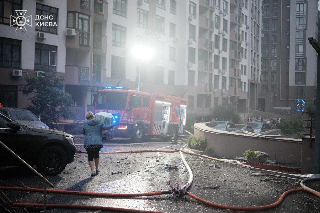 Aftermath of a massive Russian airstrike on Kyiv, July 21, 2025. (Source: SES) Aftermath of a massive Russian airstrike on Kyiv, July 21, 2025. (Source: SES)