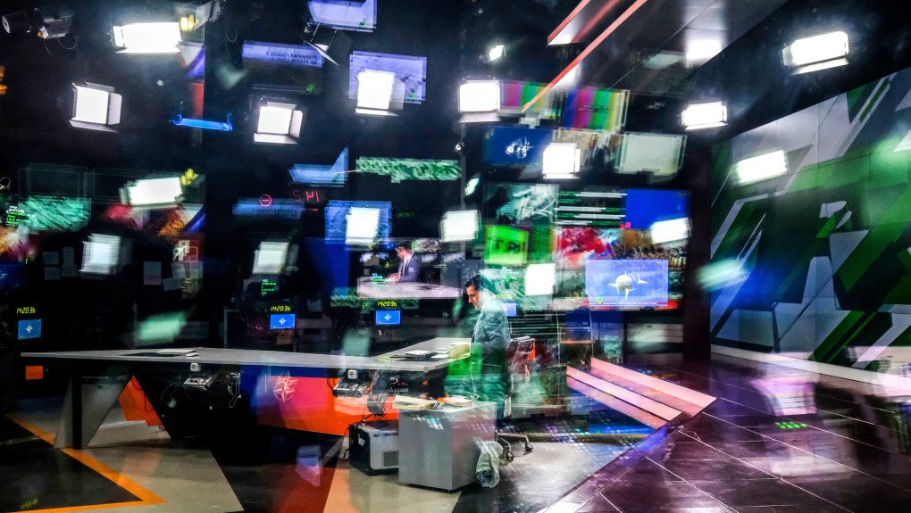 Russia Today (RT) TV company as he prepares go on the air in their studio in Moscow. (Photo by Yuri Kadobnov via Getty Images) Russia Today (RT) TV company as he prepares go on the air in their studio in Moscow. (Photo by Yuri Kadobnov via Getty Images)