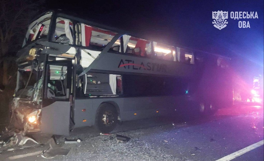 A bus damaged in a Russian attack on the Starokozache border crossing in Ukraine’s Odesa region overnight on September 9, 2026. (Source: Odesa Regional Military Administration) A bus damaged in a Russian attack on the Starokozache border crossing in Ukraine’s Odesa region overnight on September 9, 2026. (Source: Odesa Regional Military Administration)