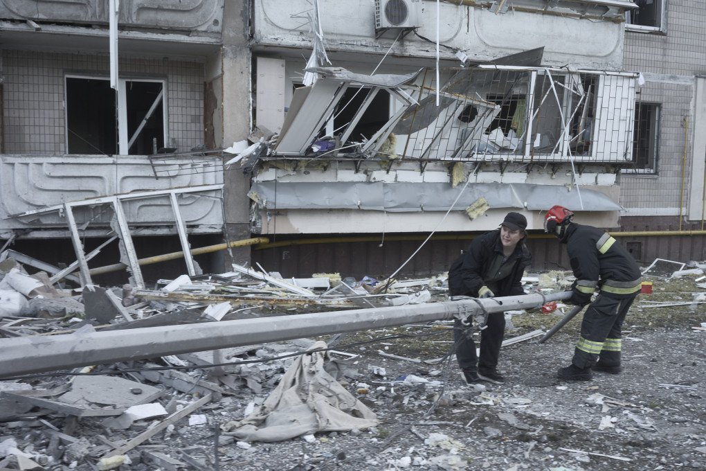 The aftermath of Russian attack on Kyiv, Ukraine on May 14, 2026. (Source: Joshua Olley/UNITED24 Media)