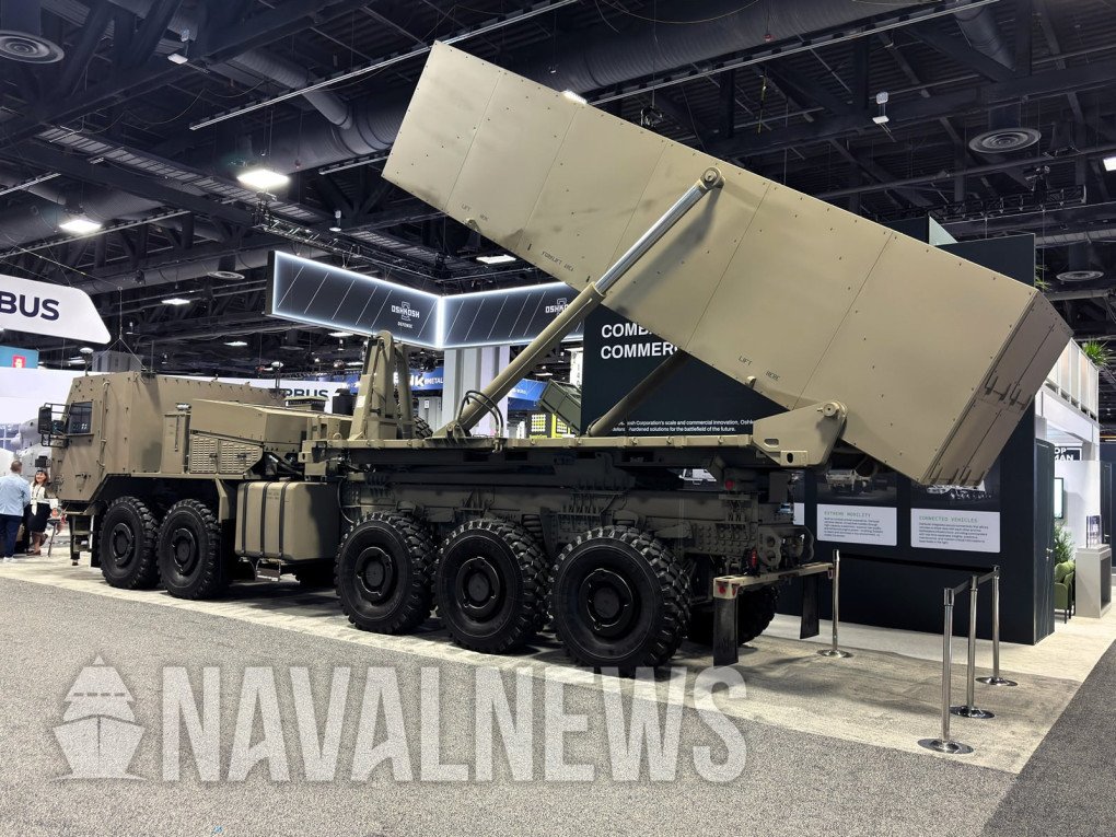 Side View of the X-MAV With Raised Launch Module (Source: Naval News) Side View of the X-MAV With Raised Launch Module (Source: Naval News)